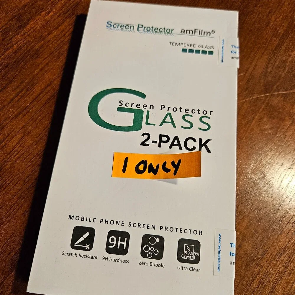 amFilm Screen Protector for iPhone 8/7/6s/6 ONE ONLY